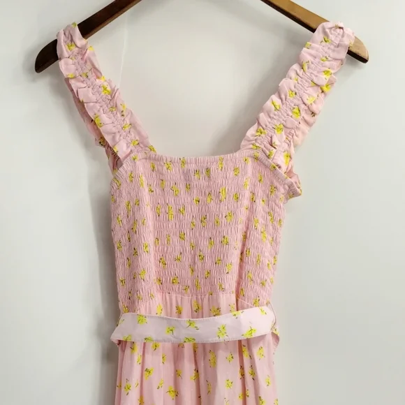 Faithful the Brand Midsummer Dress Pink Luda Floral Print - Picture 13 of 16